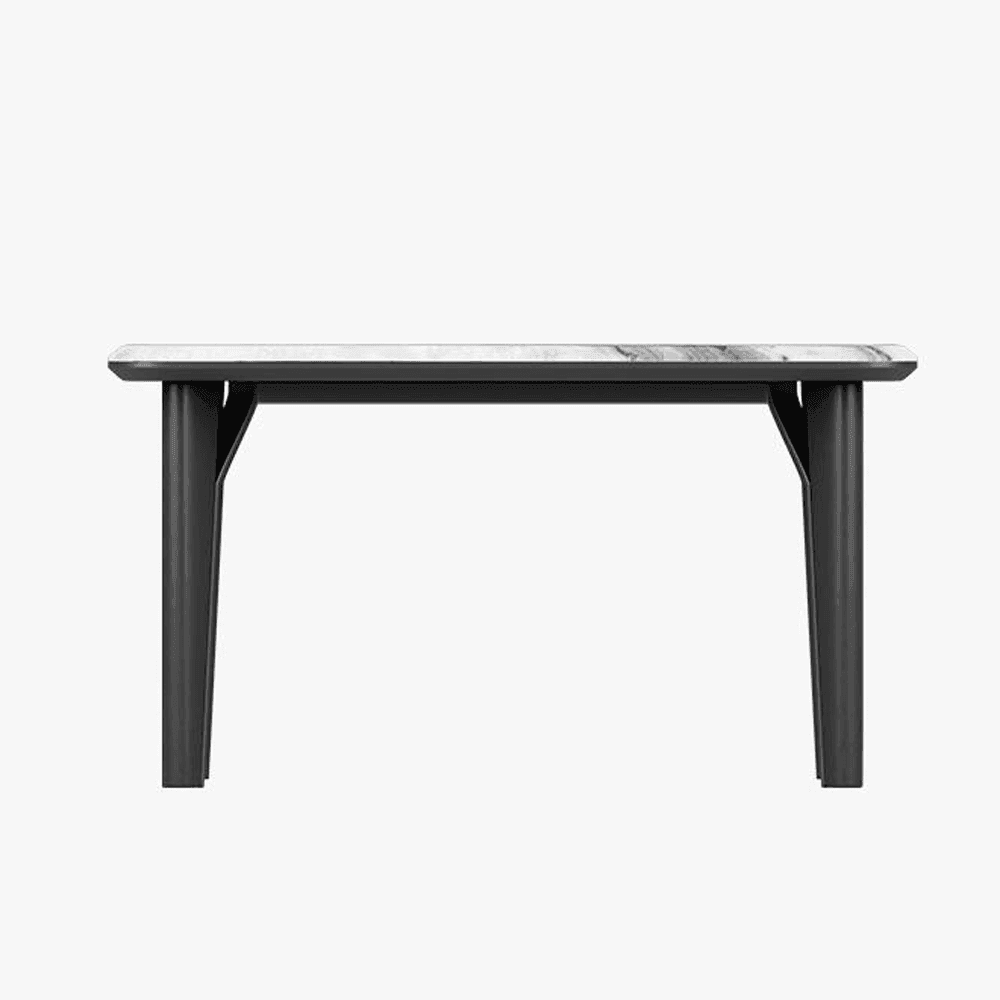 Evangeline Modern Marble Tech Dining Table - Elegant Kitchen & Dining Room Furniture for Home & Office Use