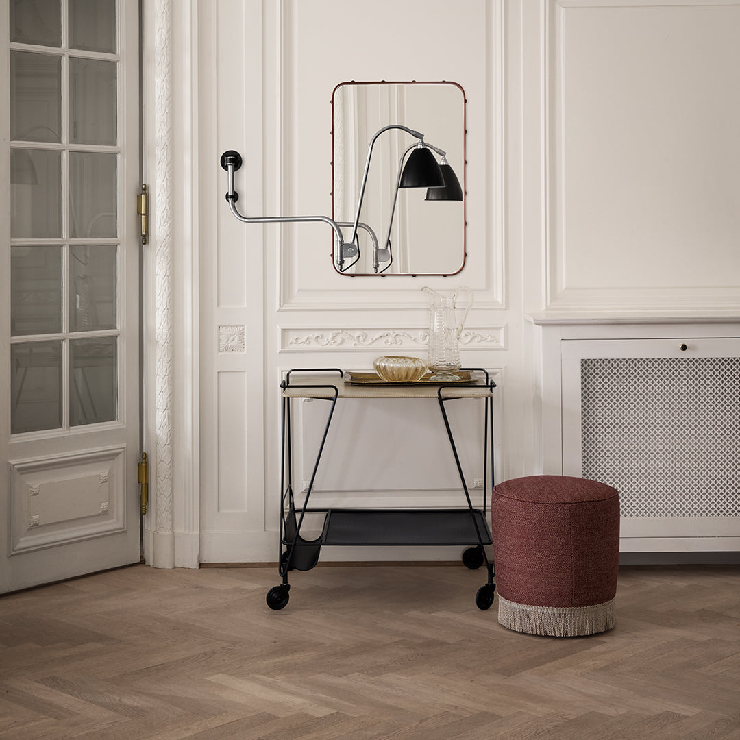 Gubi Pouffe Ottoman - Modern Round Footstool with Removable Cover, Perfect for Living Room, Bedroom & Lounge Decor
