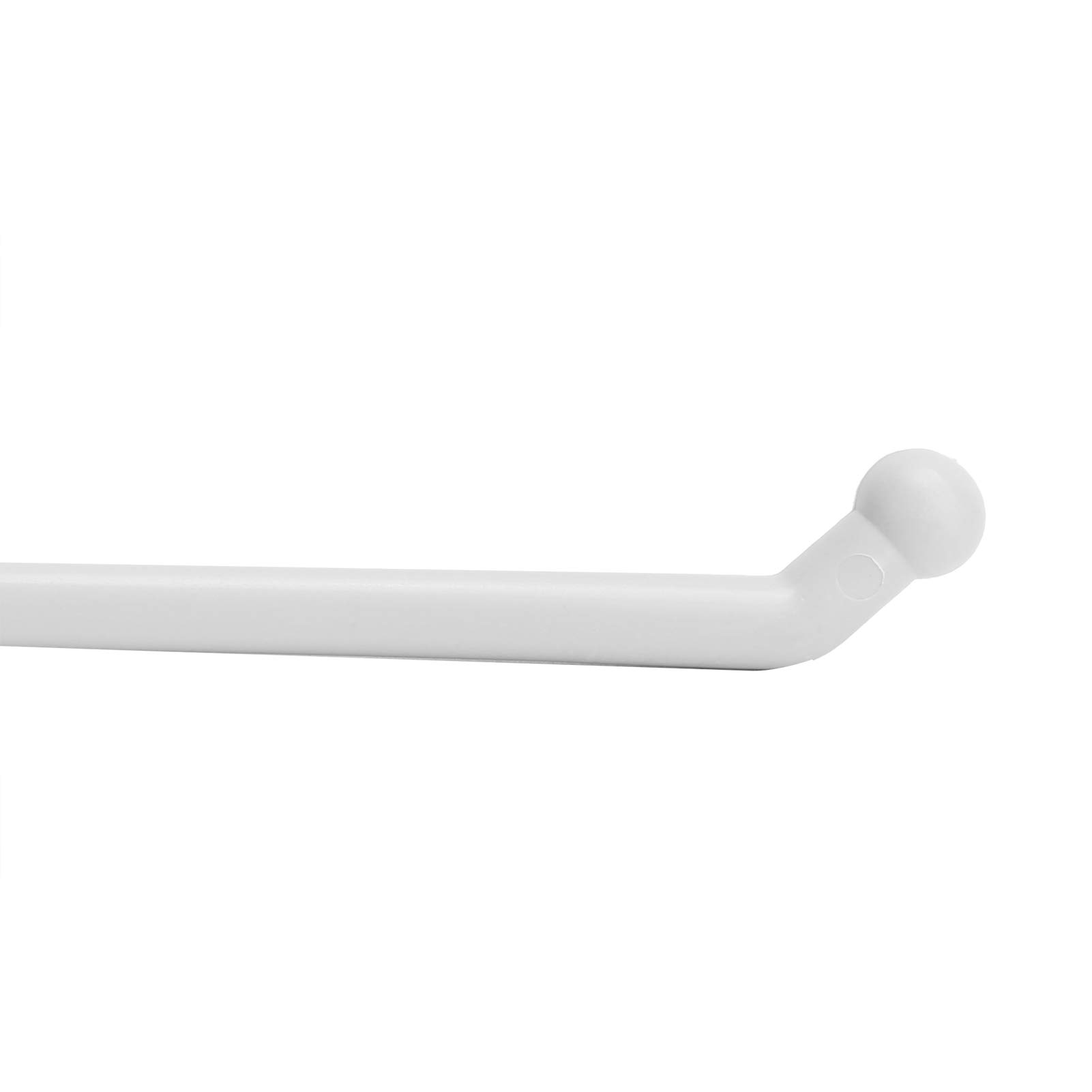 Self-Adhesive Paper Towel Holder - No Drill Bathroom & Hotel Toilet Paper Roll Holder - 180° Adjustable PP Mount - 28.5cm White - Perfect for Public Restrooms, RVs & Small Spaces