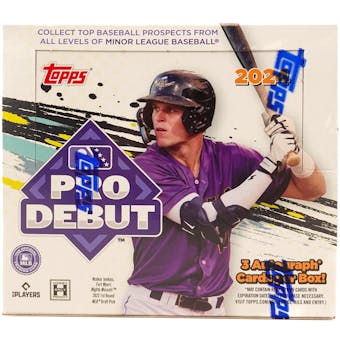 2024 Topps Pro Debut Baseball Hobby Jumbo Box - 24 Packs with Autograph & Relic Cards - Perfect for Collectors & Fantasy Baseball Fans (MLB Prospects Edition)