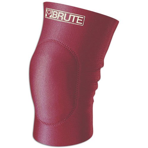 Brute Neoprene Knee Pad - Medium Size, Red Color - Heavy Duty Protection for Construction, Gardening & Flooring Work