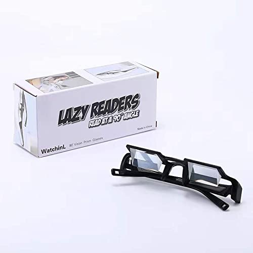 Lazy Glasses - 90° Prism Glasses for Lying Down Reading & Watching | Hands-Free Neck Relaxer | Perfect for Bed, Sofa & Beach Relaxation