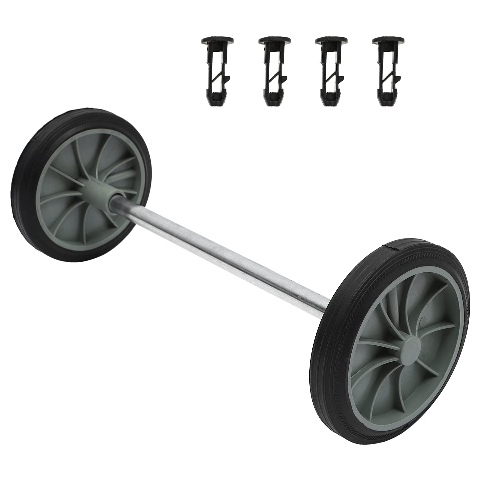Cabilock Snap-Lock Trash Can Wheels Replacement Kit - Heavy Duty Garbage Bin Pulley Wheels for Easy Mobility | Ideal for Outdoor & Indoor Use