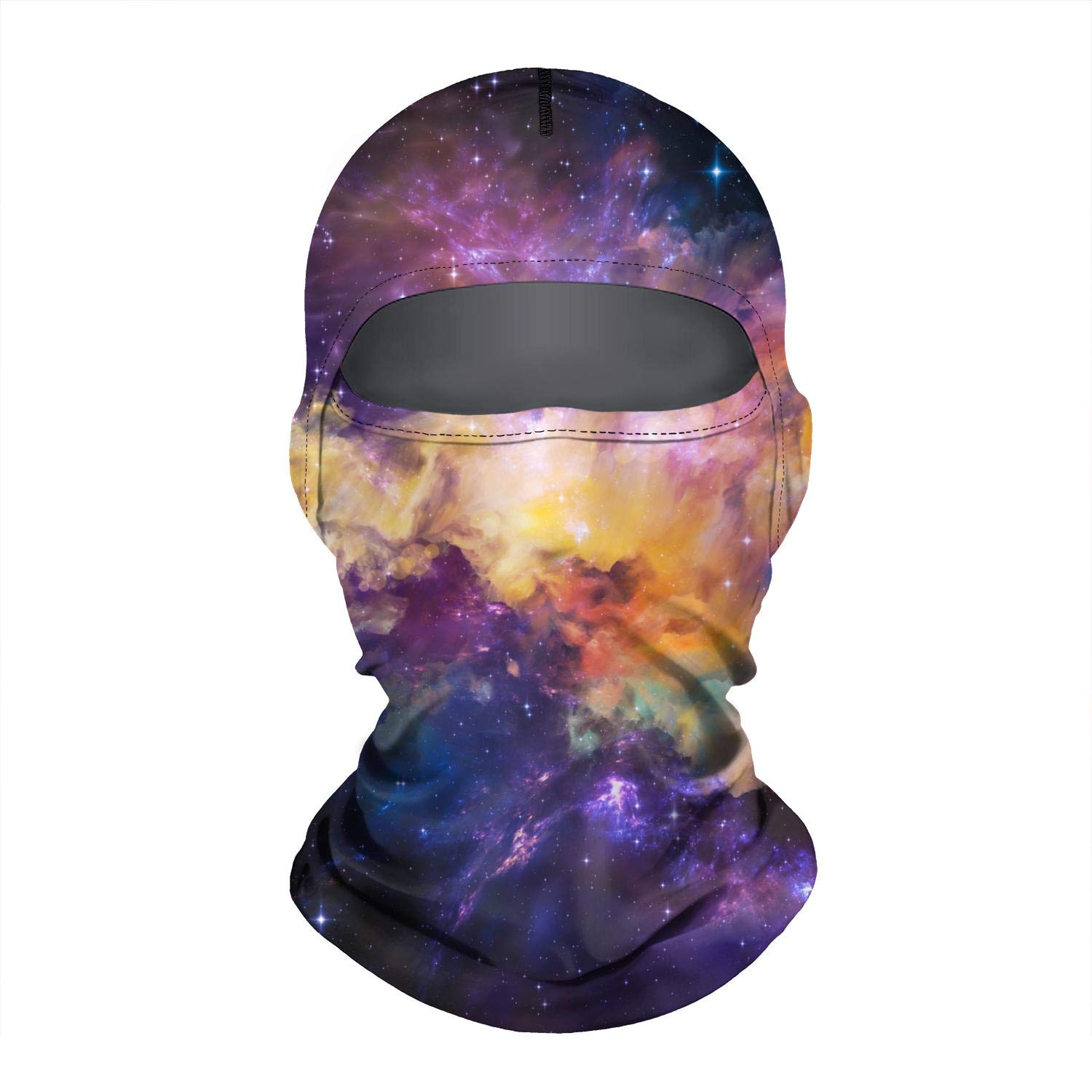 Windproof Galaxy Universe Nebula Print Balaclava - Warm Winter Ski Mask for Men & Women - Perfect for Skiing, Snowboarding & Outdoor Sports