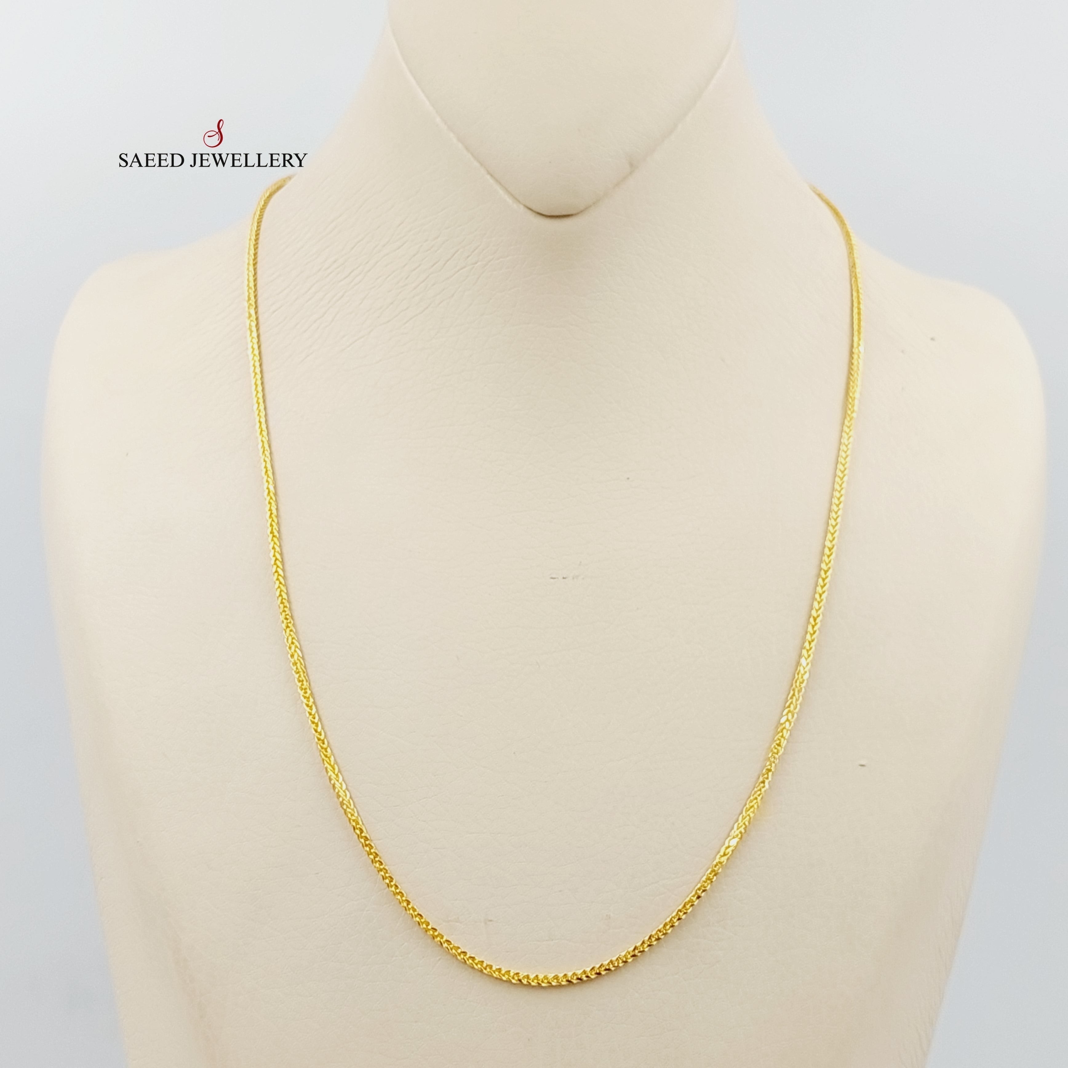 1.5mm Franco Chain Necklace for Women - Dainty Gold Cuban Link Chain - Perfect for Layering, Gifting & Everyday Wear