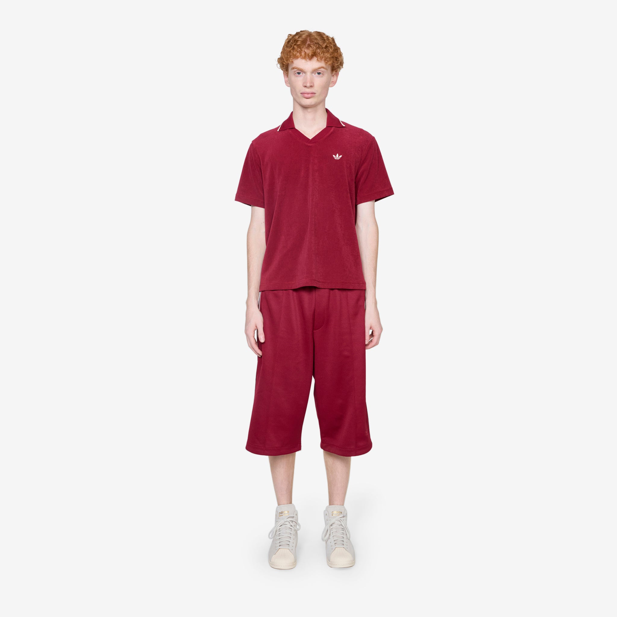 Wales Bonner x Adidas Track Shorts - Collegiate Burgundy Athletic Shorts for Men | Running, Gym, and Casual Wear