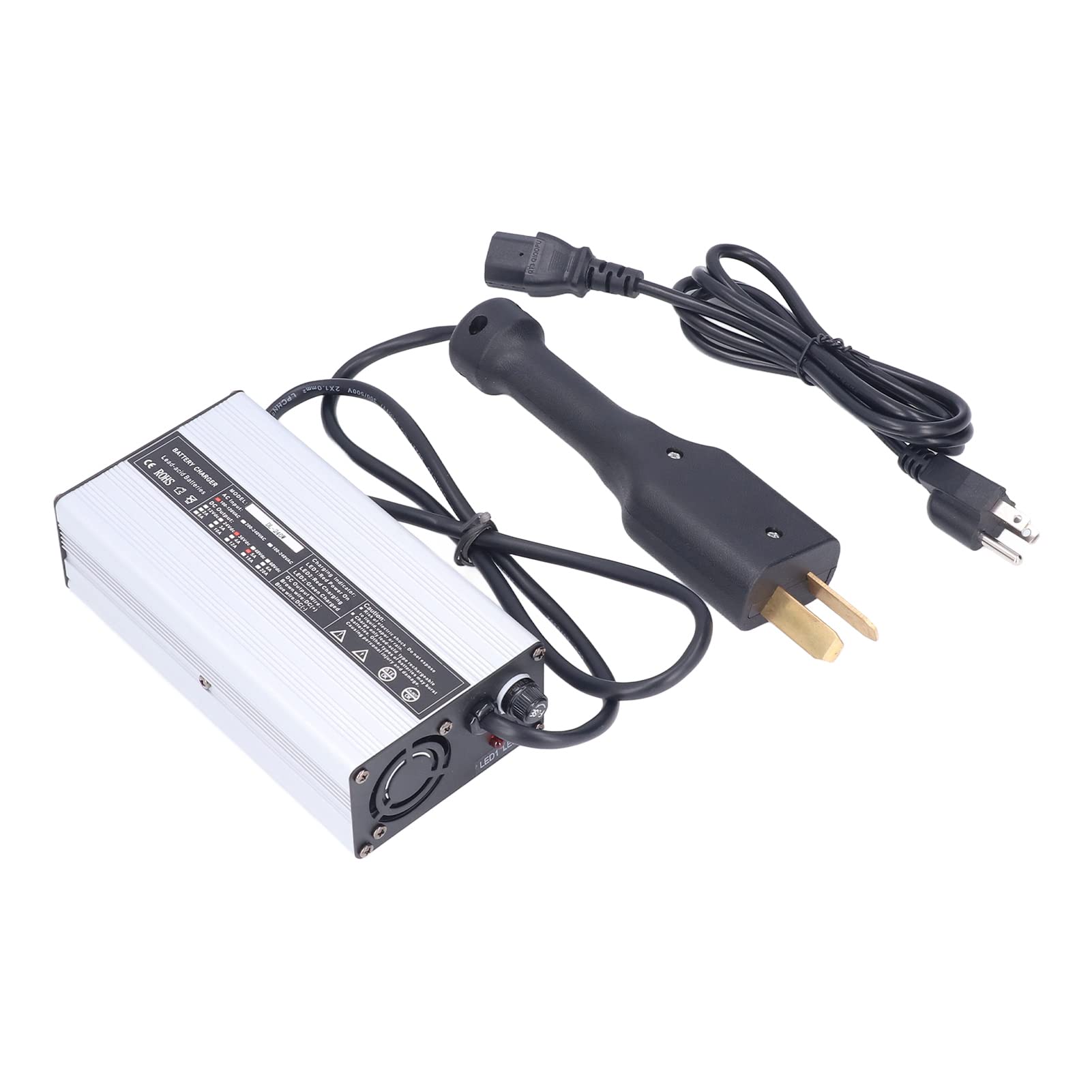 36V 5A Octagonal Head Club Car Battery Charger with Multi-Protection & 2 LED Indicators - Replacement for EZGO Golf Carts & Vehicles - Perfect for Golf Cart Maintenance & Fleet Charging Stations