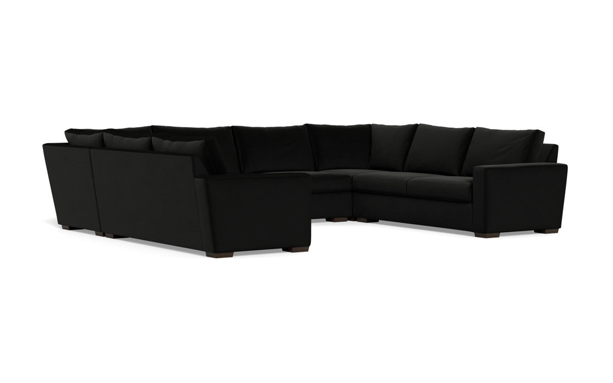 Modern U-Shaped Sectional Sofa for Living Room - Comfortable Fabric L-Shaped Couch with Chaise Lounge - Perfect for Small Spaces, Apartments, and Condos - Ideal for Family Gatherings, Movie Nights, and Relaxing