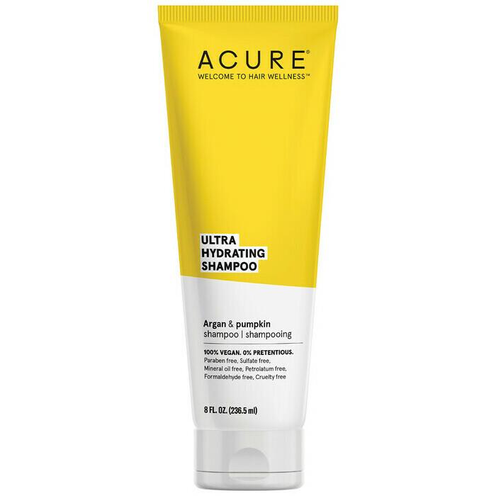 Acure Ultra Hydrating Shampoo with Argan Oil - Moisturizing & Nourishing for Dry, Damaged Hair - Perfect for Daily Hair Care & Scalp Hydration