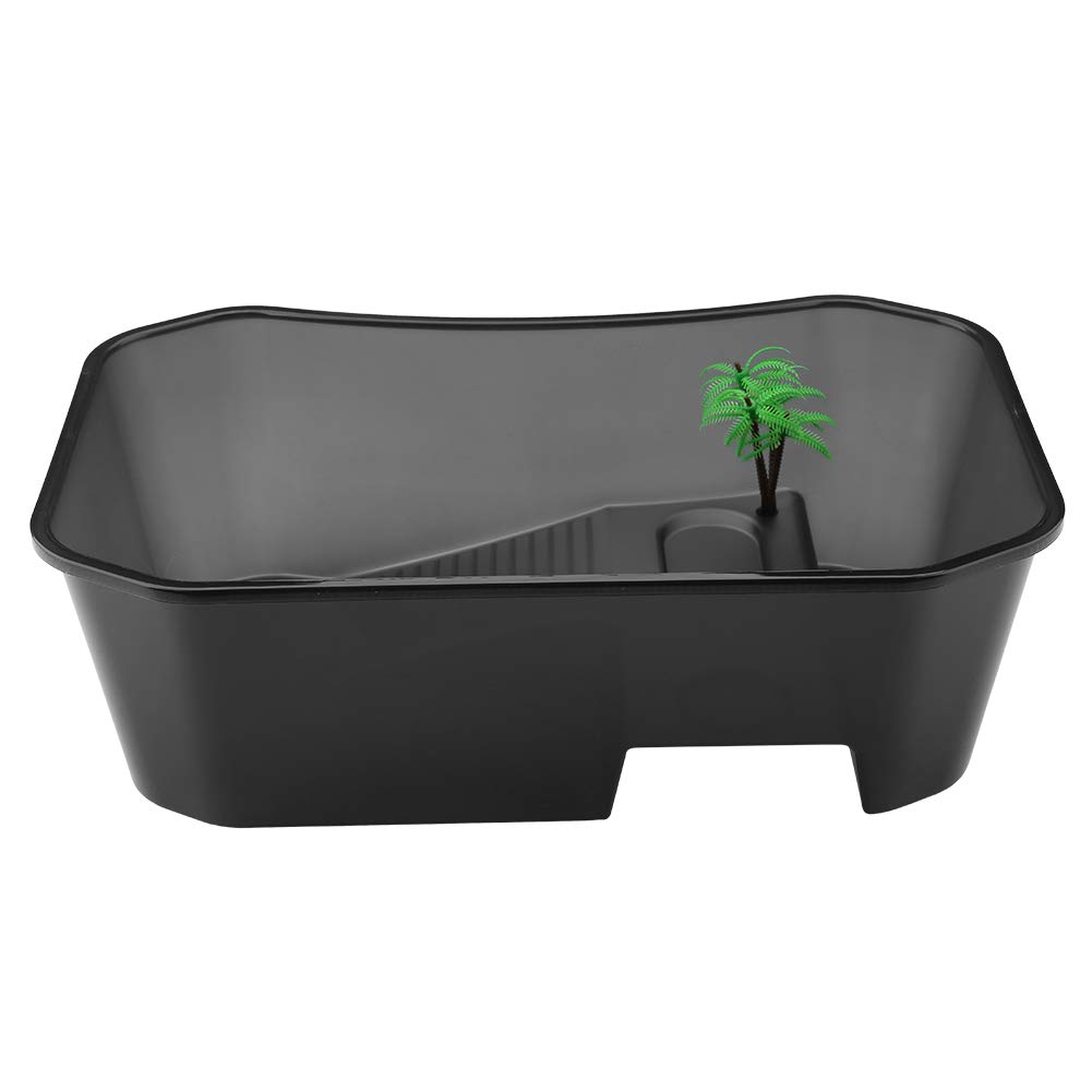 Haokaini 5 Gallon Turtle Tank Aquarium with Basking Platform - Small Fish Tank for Reptiles, Turtles & Aquatic Pets - Perfect for Home, Office & Classroom Decor