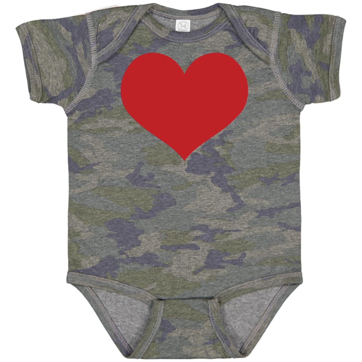 Inktastic Red Heart Valentine Baby Bodysuit - Cute Valentine's Day Outfit for Infants & Toddlers - Perfect for Valentine's Photos, Gifts & Special Occasions