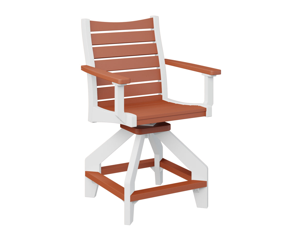 Berlin Gardens Bristol Swivel Counter Chair - Adjustable Height Bar Stool with 360° Rotation, Padded Seat & Backrest - Perfect for Kitchen Islands, Breakfast Bars & Home Decor