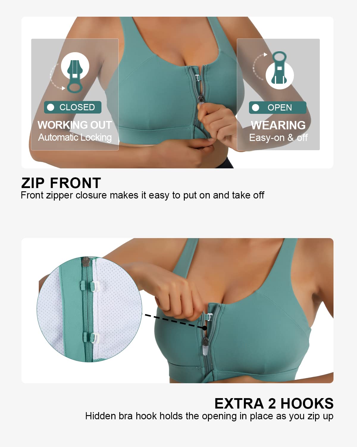 RUNNING GIRL High Impact Sports Bras for Women - Criss-Cross Back Padded Strappy Workout Top | Perfect for Running, Yoga & Gym Training