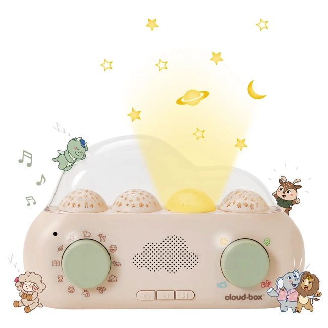 Cloud B CloudBox - Soothing White Noise Sound Machine for Babies & Kids | Portable Sleep Aid with 6 Relaxing Sounds | Perfect for Nursery, Travel & Bedtime