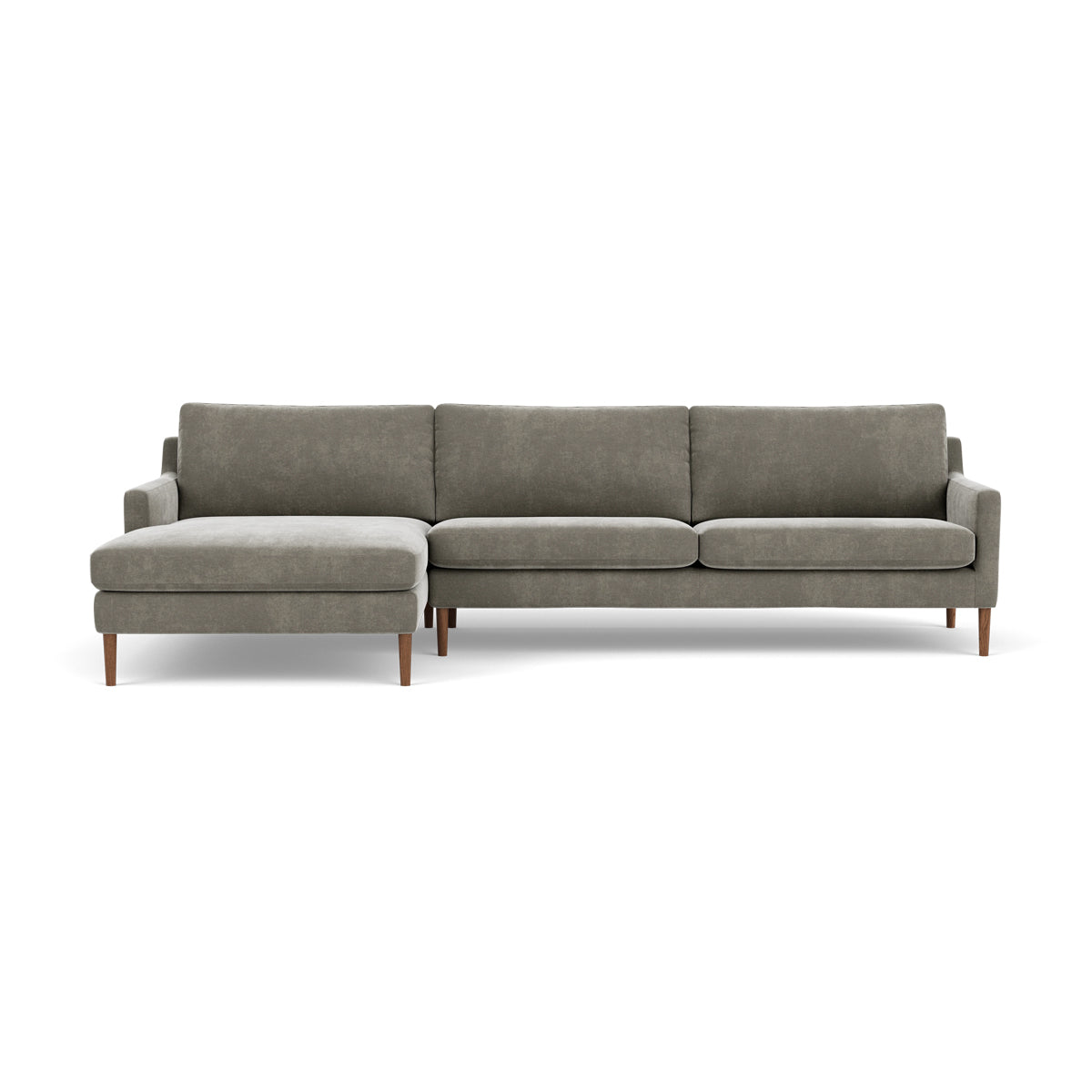 Astha Fabric Left Chaise Sofa - Modern L-Shaped Sectional Couch with Reversible Design for Living Room, Lounge & Home Theater Comfort