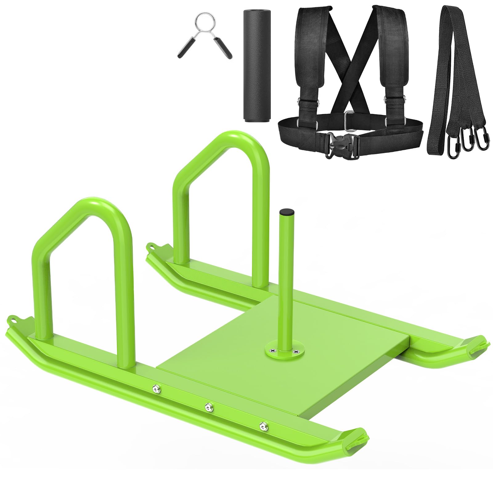 Kipika Adjustable Weight Sled for Speed Training & Strength Workouts - Heavy Duty Fitness Sled with Height Adjustment - Build Muscle & Explosive Power - Compatible with 1