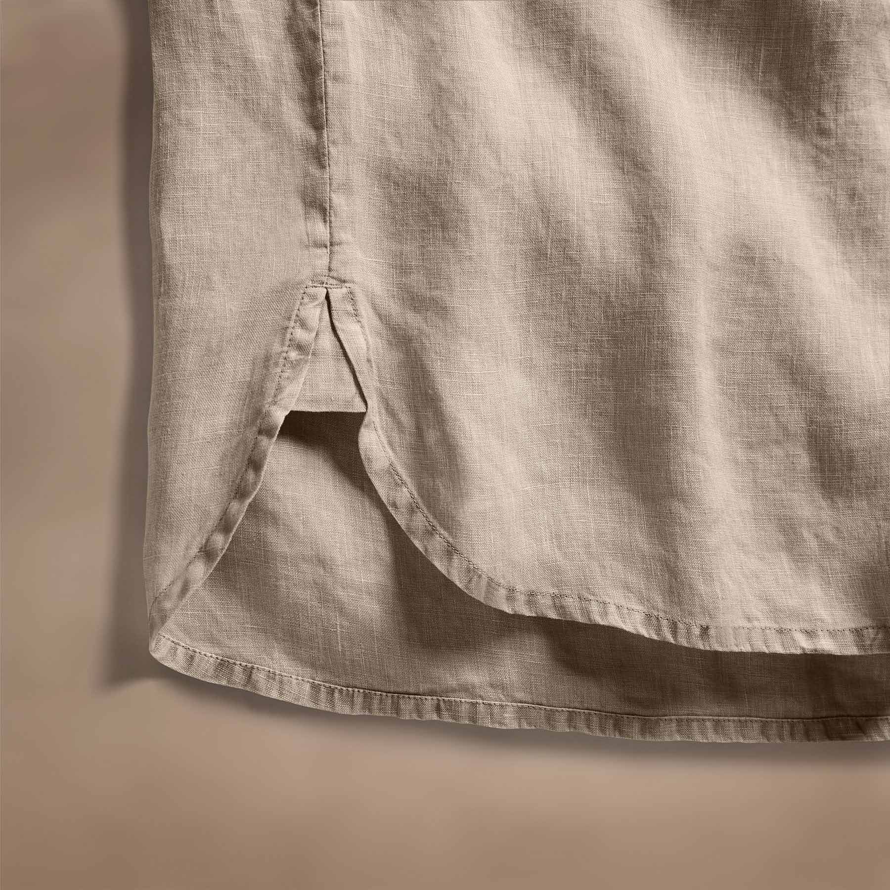 Lightweight Linen Shirt for Men & Women | Breathable Summer Casual Wear | Overcast Pigment Dye | Perfect for Beach, Vacation & Outdoor Activities