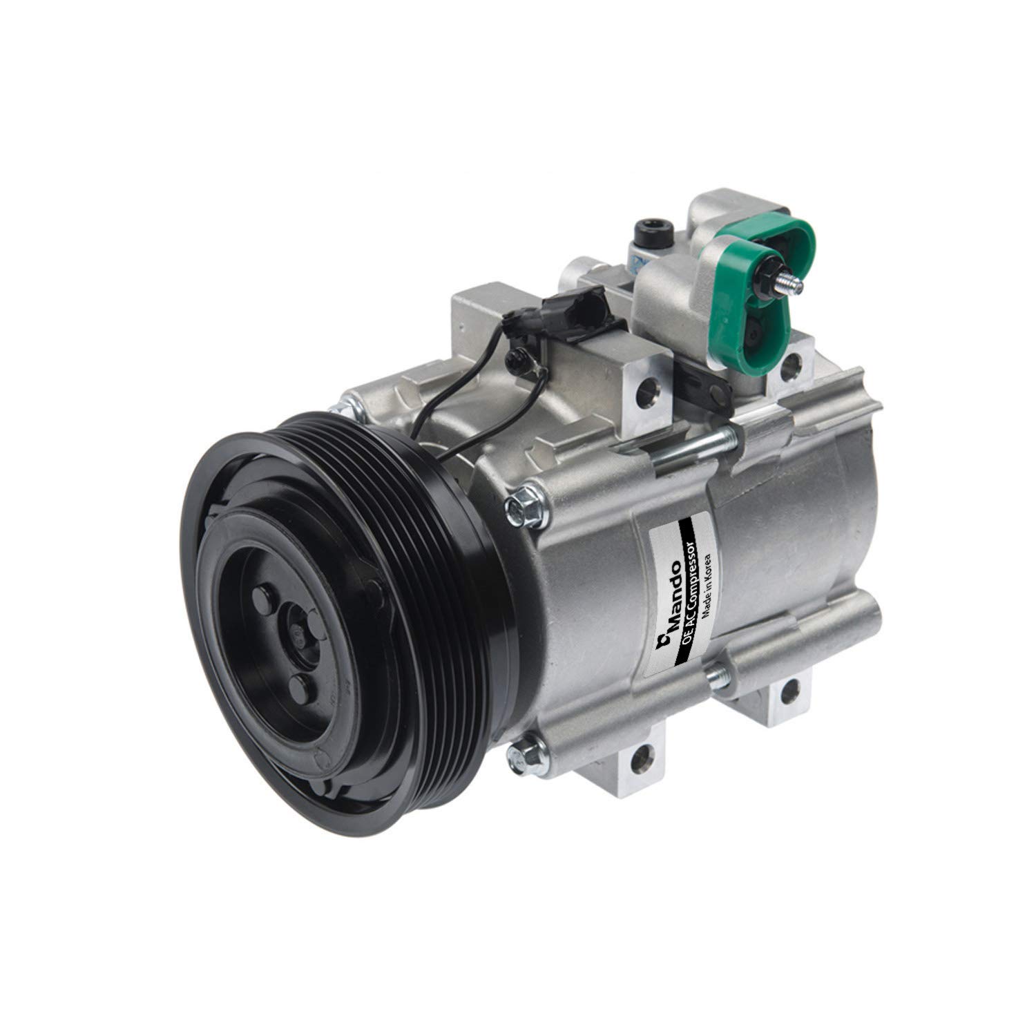 Original Equipment Mando 10A1017 AC Compressor with Clutch - Pre-filled Oil | Compatible with [Vehicle Models] | Perfect for AC System Repair & Replacement