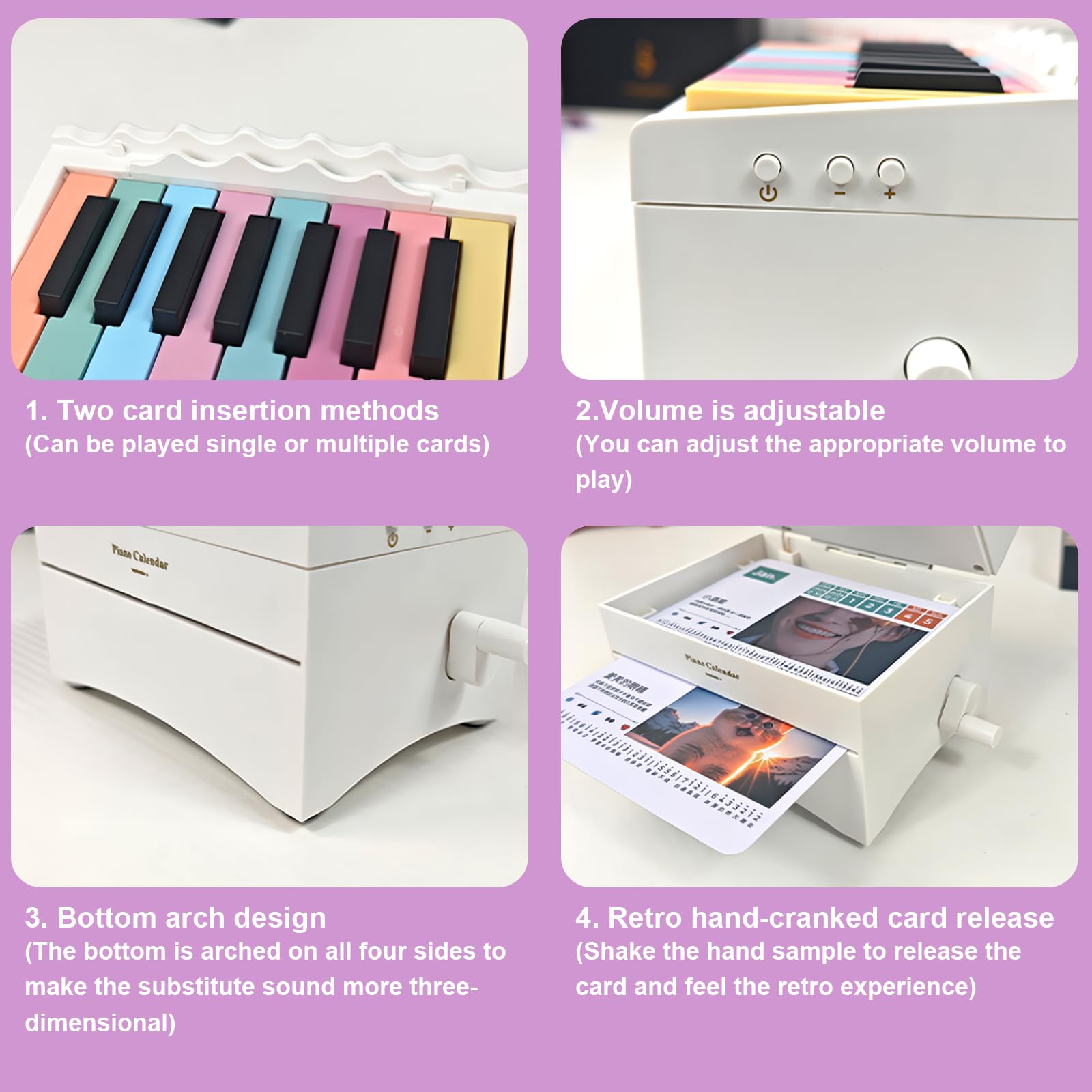 Playable Piano Desk Calendar 2025 with 52 Music Scores - Mini Swift Piano Calendar, 27 Cards, Perfect Gift for Taylor Swift Fans, Home & Office Decor (White) - Ideal for Music Lovers, Swifties, and Piano Enthusiasts