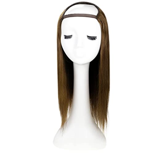 U Part Human Hair Wig 12-20 Inches | 100% Remy Human Hair Extensions | Natural Black & Brown Colors | Perfect for Daily Wear, Parties & Cosplay