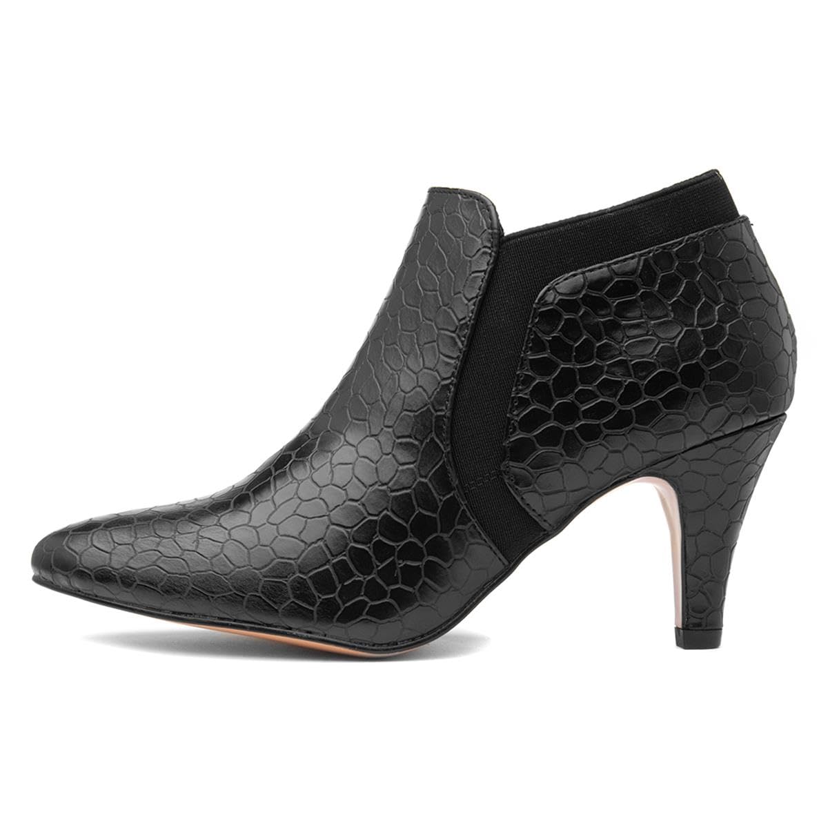 Lotus Kristina Women's Black Dress Pumps - UK Size 8 - Elegant Pointed Toe Formal Shoes for Office, Wedding & Evening Events