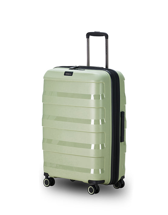 Tosca Comet 25in Medium Spinner Luggage - Sage Green Carry-On Suitcase for Travel, Business Trips & Weekend Getaways