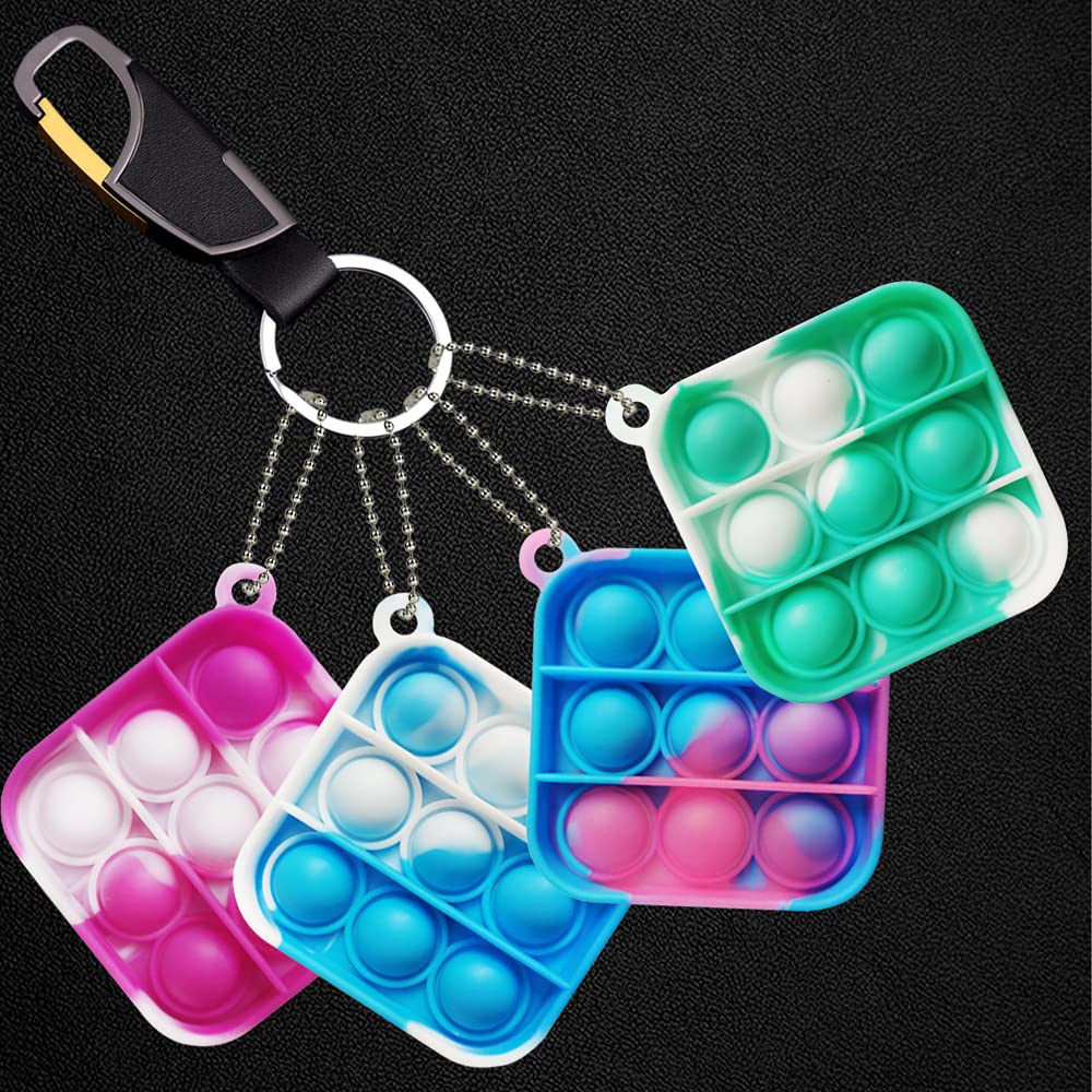 12 Pack Mini Pop Bubble Fidget Sensory Toys - Bulk Stress Relief Toys for Kids & Adults - Perfect for Party Favors, Classroom Prizes, Easter Baskets, Christmas Stockings & Valentine Gifts - Great for Anxiety Relief, Focus & Sensory Play