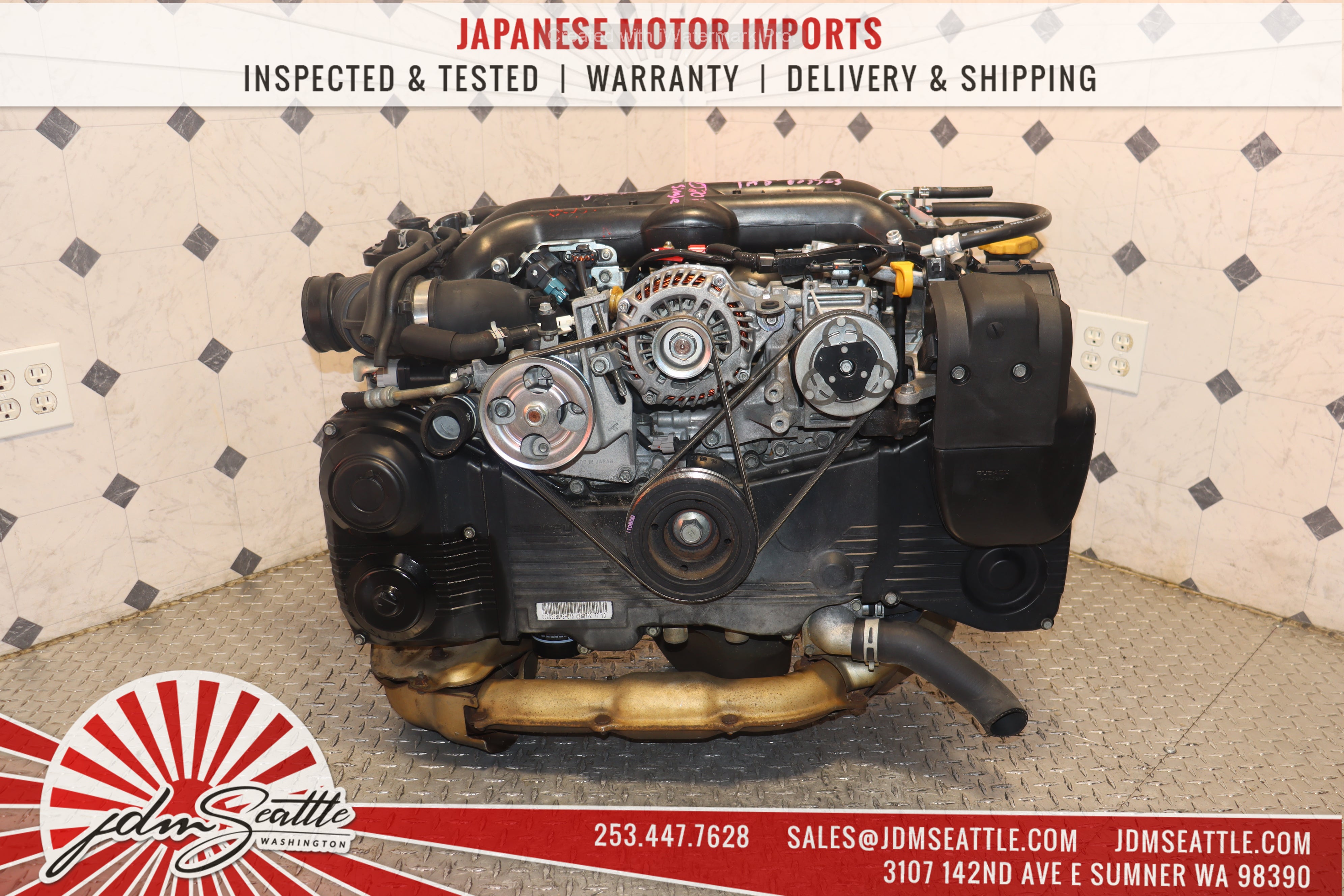 JDM EJ205 Subaru Impreza WRX 2008-2014 Turbo 2.0L Single AVCS Replacement Engine for EJ255 - Perfect for Performance Upgrades & Engine Swaps