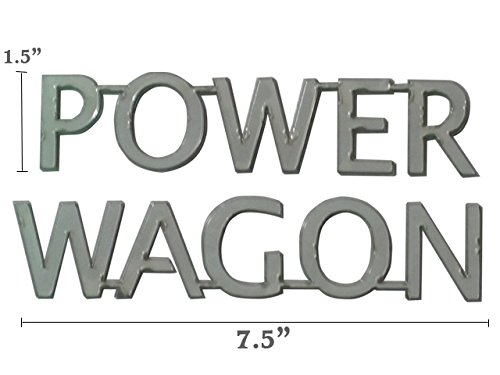 2005-2008 Dodge Magnum 2-Piece Stainless Steel Power Wagon Decal - 1.5