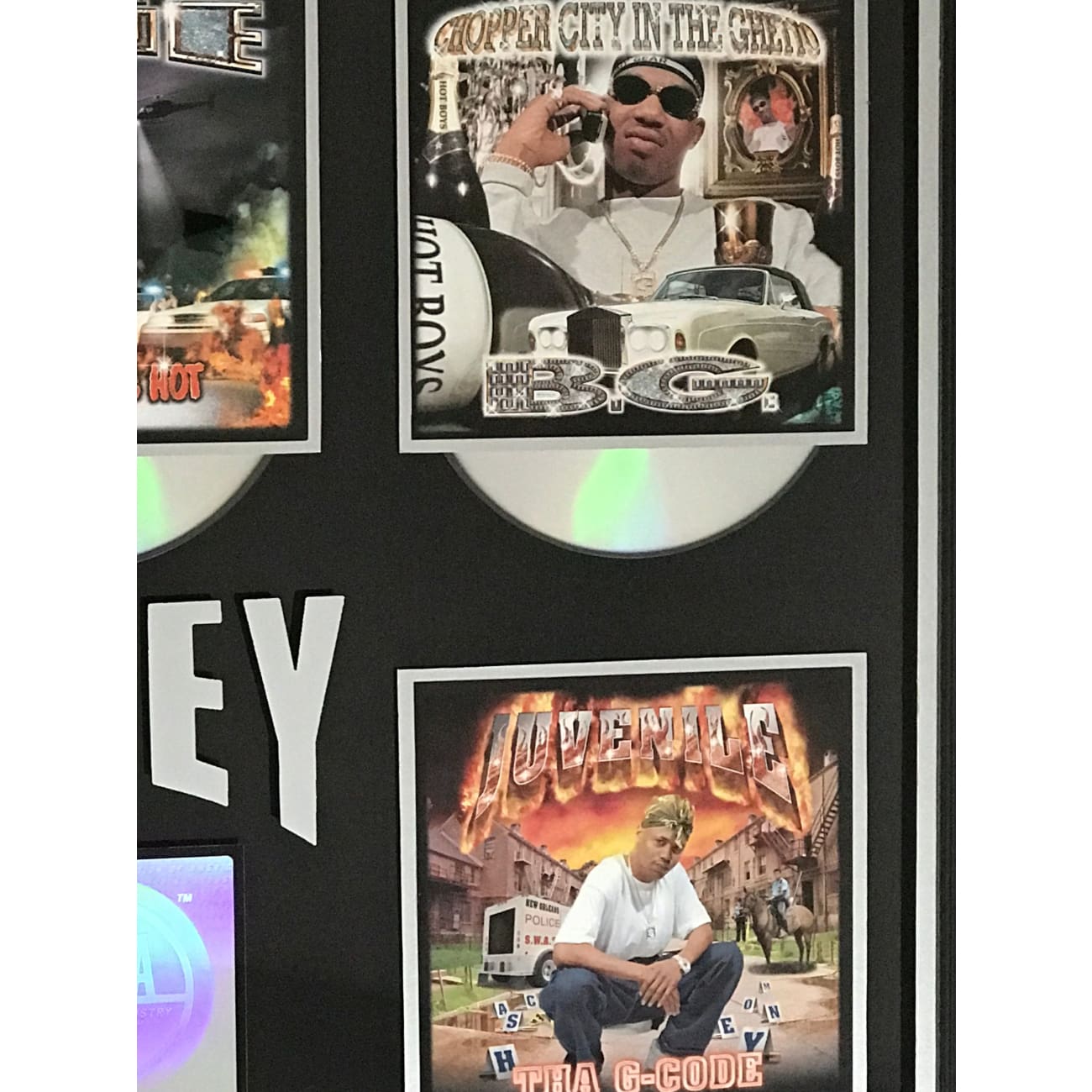 Lil Wayne, Juvenile, Big Tymer$, Hot Boys & B.G. Multi-Artist RIAA Award Plaque - Perfect for Music Collectors & Hip-Hop Fans Display
