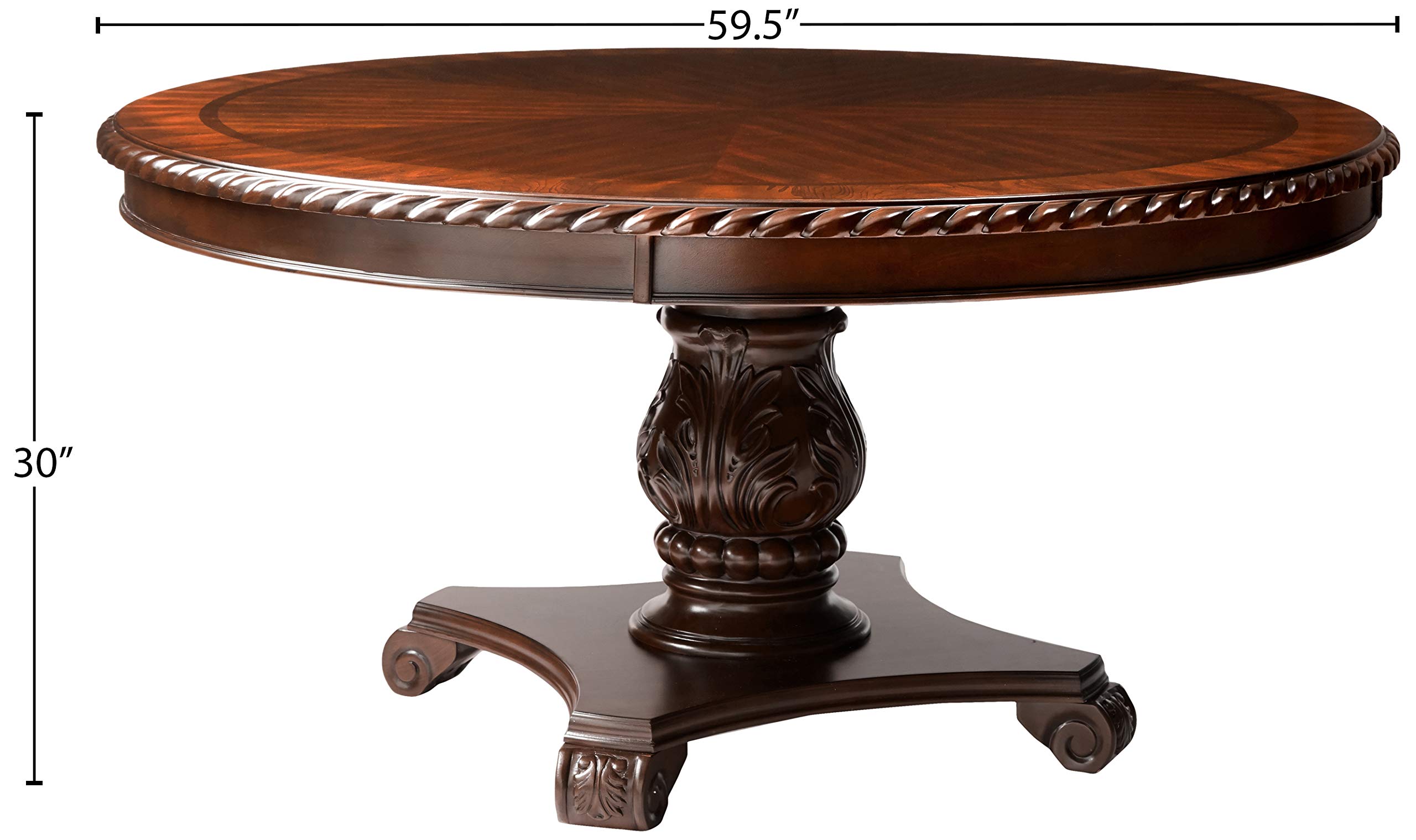 Furniture of America Evangelyn Round Dining Table - 42 Inch Modern Kitchen Table for Small Spaces - Perfect for Breakfast Nook, Apartment Dining, and Cozy Family Meals