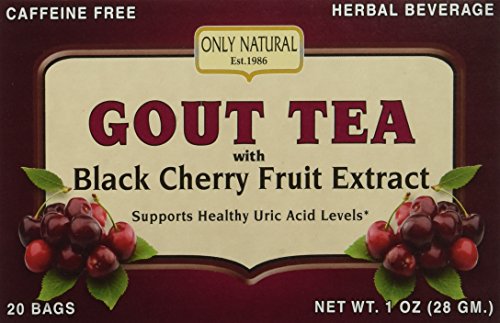 Organic Black Cherry Balancing Herbal Tea - 20 Tea Bags for Stress Relief & Relaxation | Perfect for Evening Wind-Down & Meditation Moments