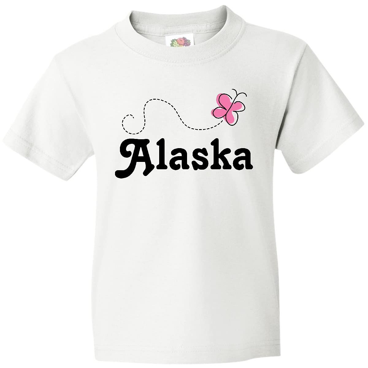 Inktastic Alaska Butterfly Youth T-Shirt - Cute Butterfly Graphic Tee for Kids | Soft Cotton Comfort | Perfect for Outdoor Adventures & Nature Lovers