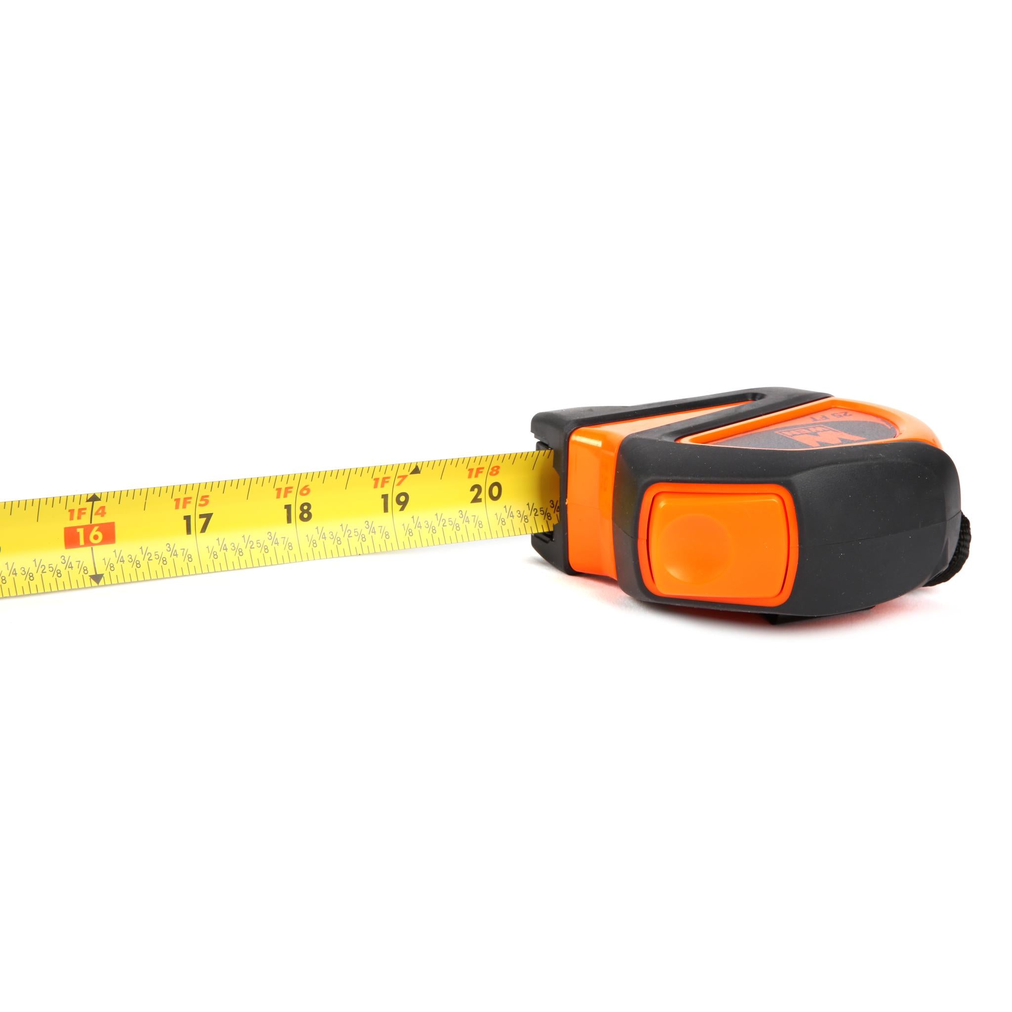 WEN ME425T 25-Foot Auto-Lock Tape Measure with Dual Release Triggers - Perfect for Construction, DIY Projects & Home Improvement