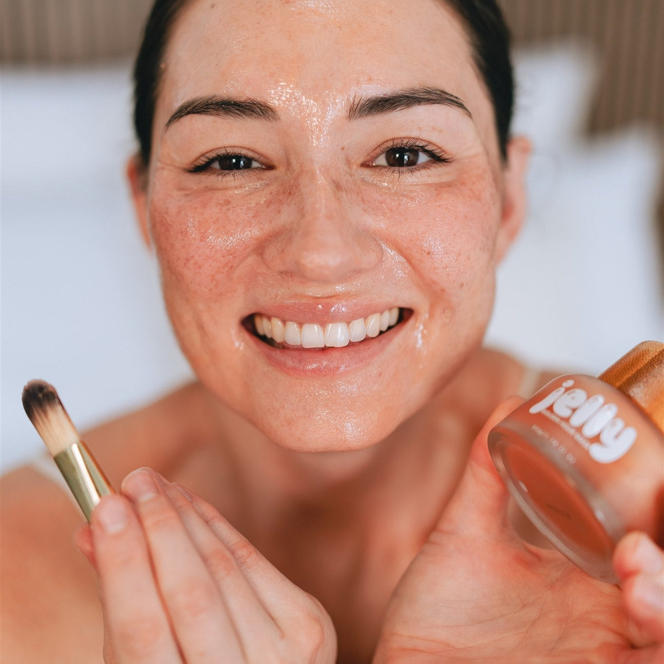 Golden Hour Jelly Mask - Hydrating & Brightening Face Mask for Glowing Skin | Perfect for Nighttime Skincare & Self-Care Routine