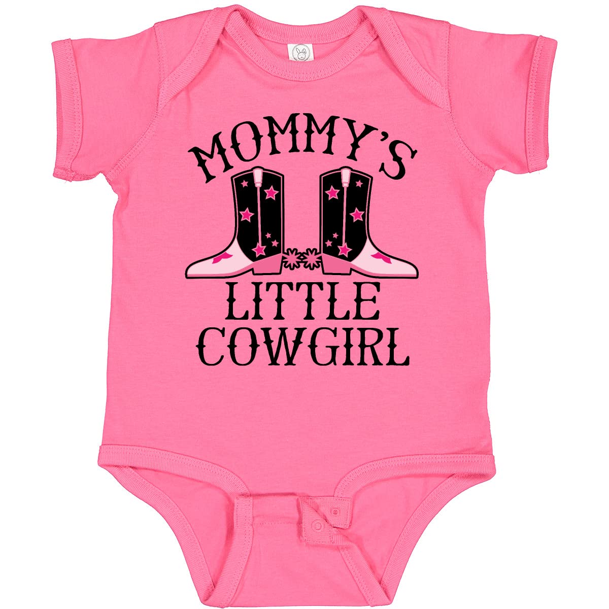 Inktastic Mommy Little Cowgirl Baby Bodysuit - Cute Western Outfit for Infant Girls | Perfect for Cowgirl Themed Parties, Rodeo Events & Western Photo Shoots