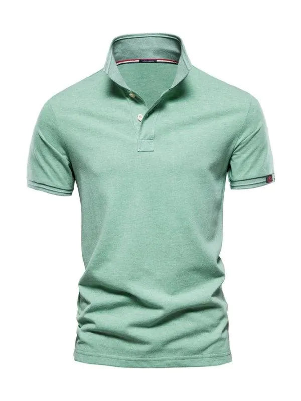 Men's Casual Short Sleeve Polo Shirt - Breathable Cotton Comfort Fit for Summer - Perfect for Work, Golf & Outdoor Activities