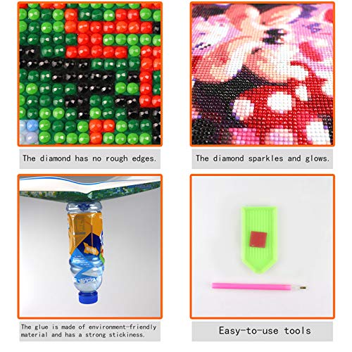 BETTER SELECTION DIY 5D Diamond Painting Kit for Adults - Cute Eeyore Donkey Balloon Full Drill Cross Stitch Embroidery Art Craft, 11.8x15.7 Inch Home Wall Decor, Gift for Relaxation & Stress Relief