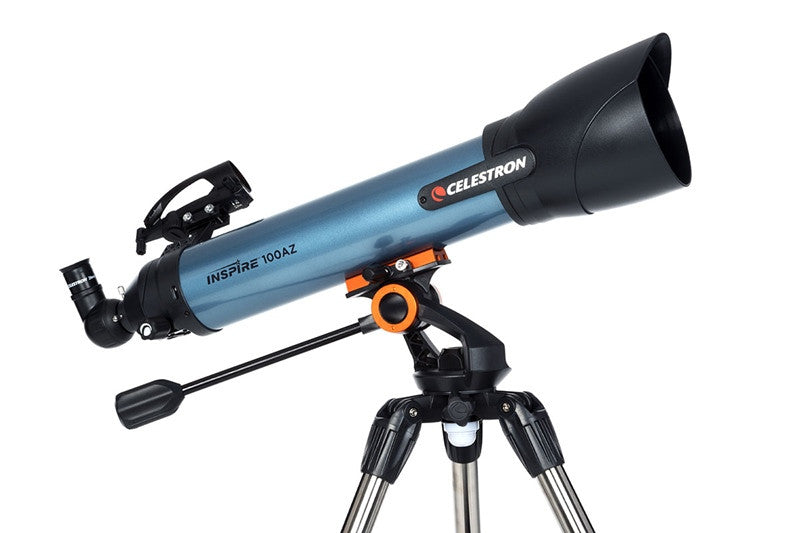 Celestron Inspire 100AZ Refractor Telescope - 100mm Aperture Astronomy Telescope for Adults & Beginners - Perfect for Stargazing, Moon Observation & Astrophotography