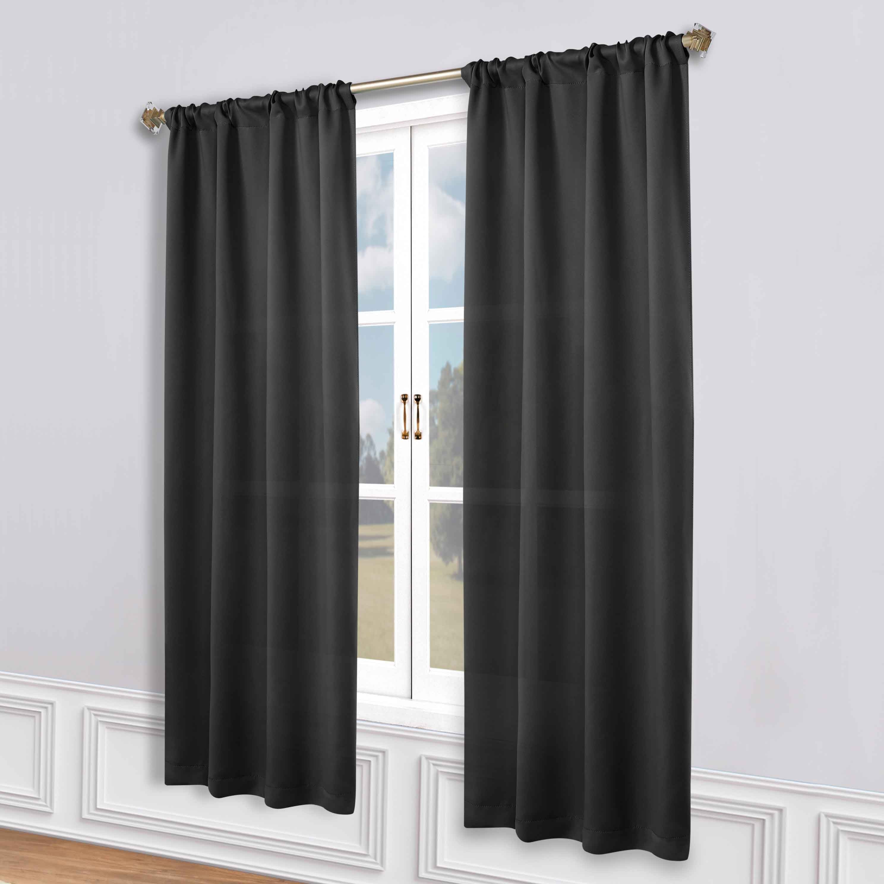 Machine Washable Blackout Curtains Set of 2 - Solid Color Room Darkening Window Drapes for Bedroom, Nursery & Home Theater - Noise Reducing & Energy Efficient