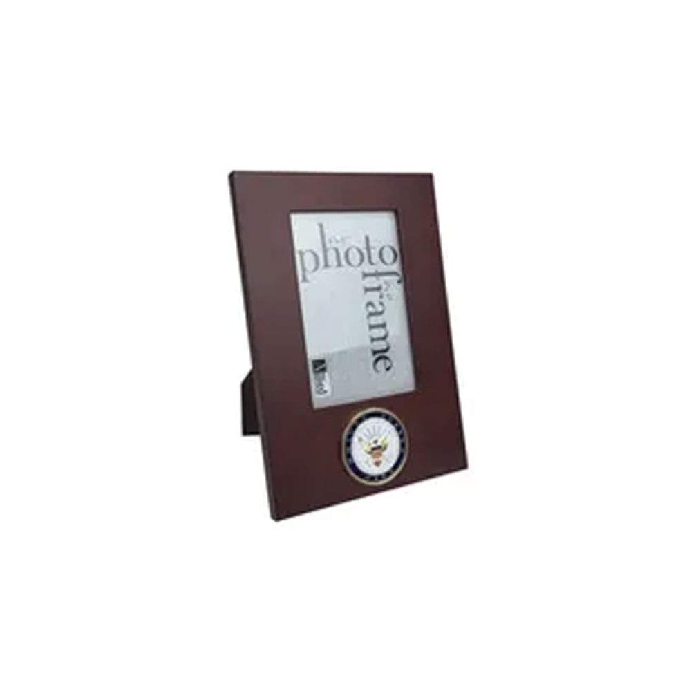4x6 Inch Vertical Picture Frame for U.S. Navy Medallion Display - Patriotic Military Home Decor & Office Display