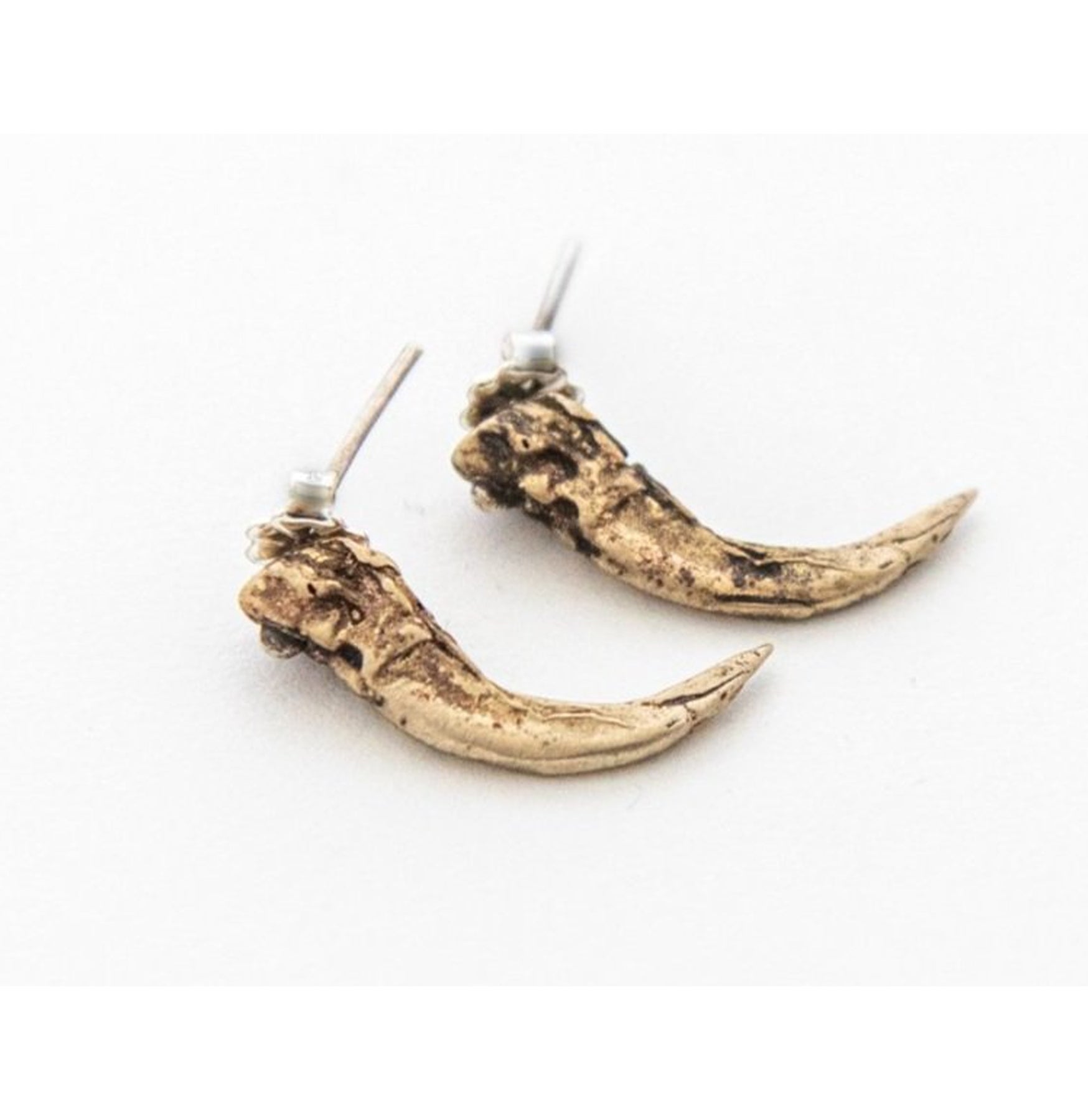 Broad-Winged Hawk Talon Earrings - Handmade Sterling Silver Jewelry for Women - Perfect for Boho, Gothic & Nature Lover Fashion Accessories