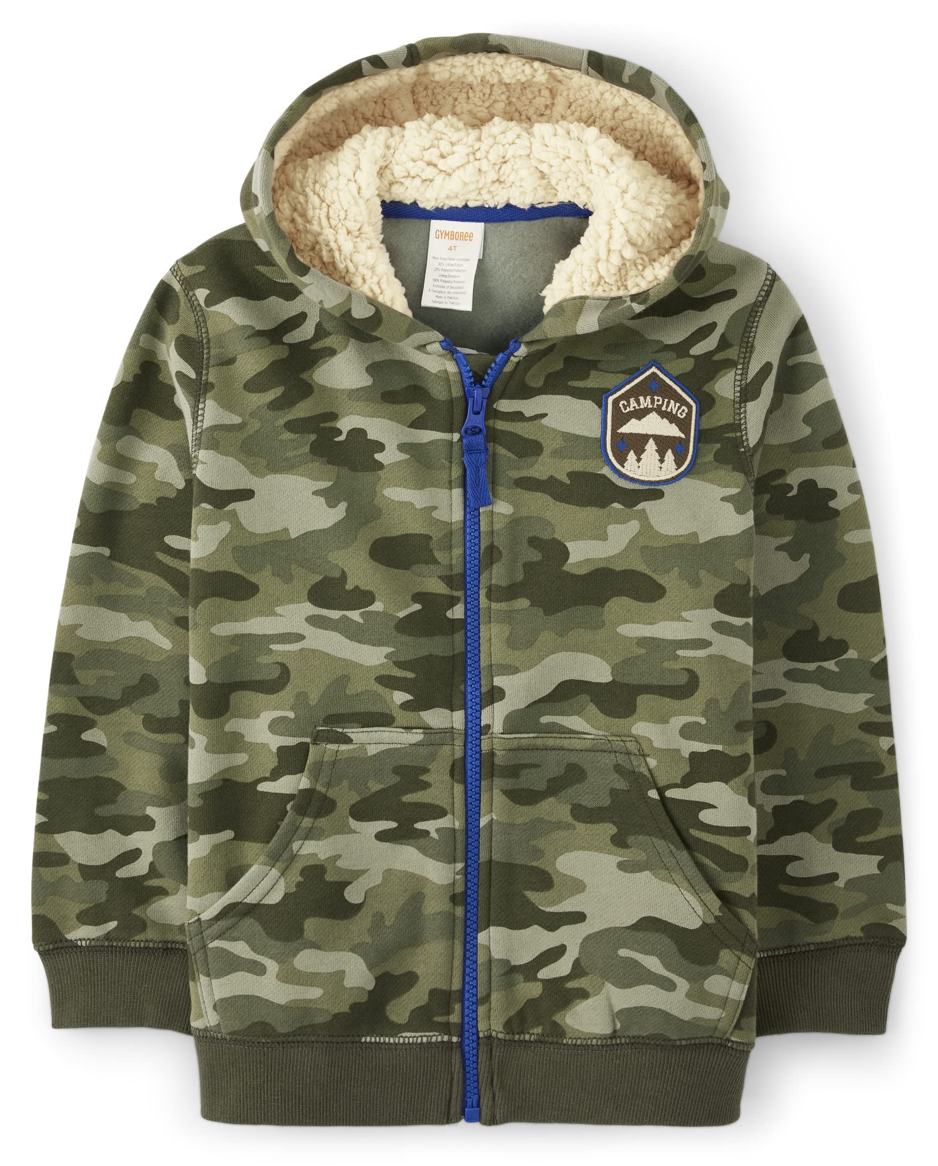 Gymboree Boys & Toddler Long Sleeve Zip Up Hoodie Sweatshirt - Warm Fleece Jacket for Kids - Perfect for School, Playground & Outdoor Activities