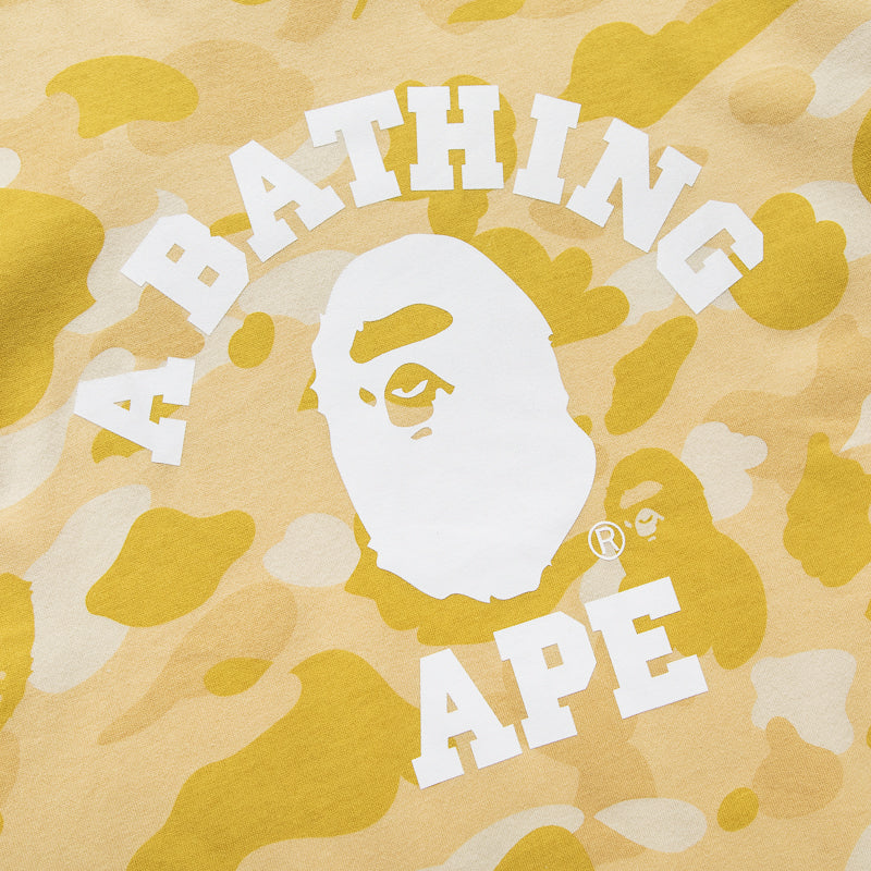 BAPE Color Camo College Tee - Yellow | Streetwear Fashion T-Shirt for Men | Casual Wear & Urban Style Outfits