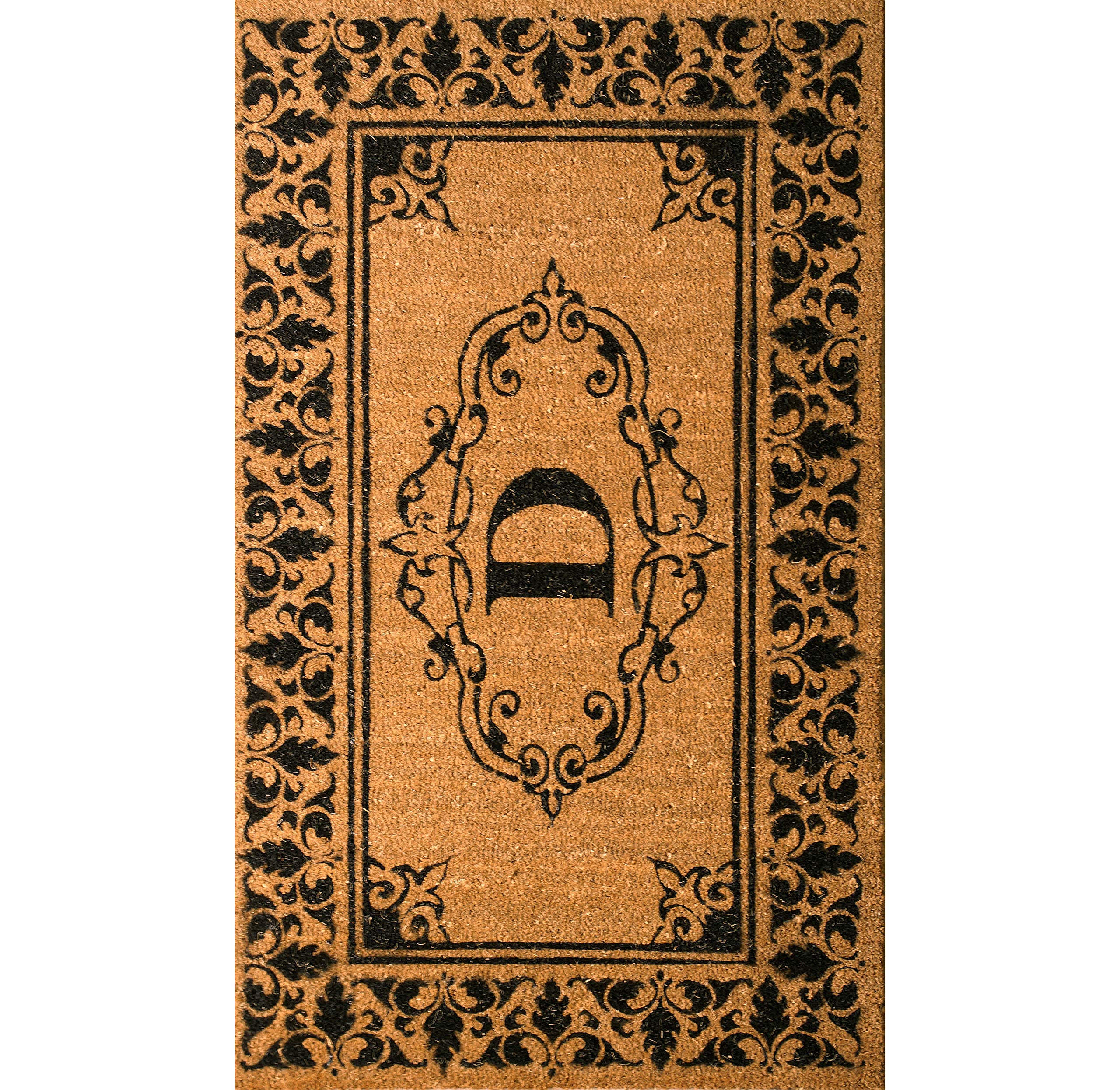nuLOOM Monogrammed Outdoor Welcome Door Mat 3x4 Feet - Personalized Letter D Design - Perfect for Front Porch, Entryway & Home Decor