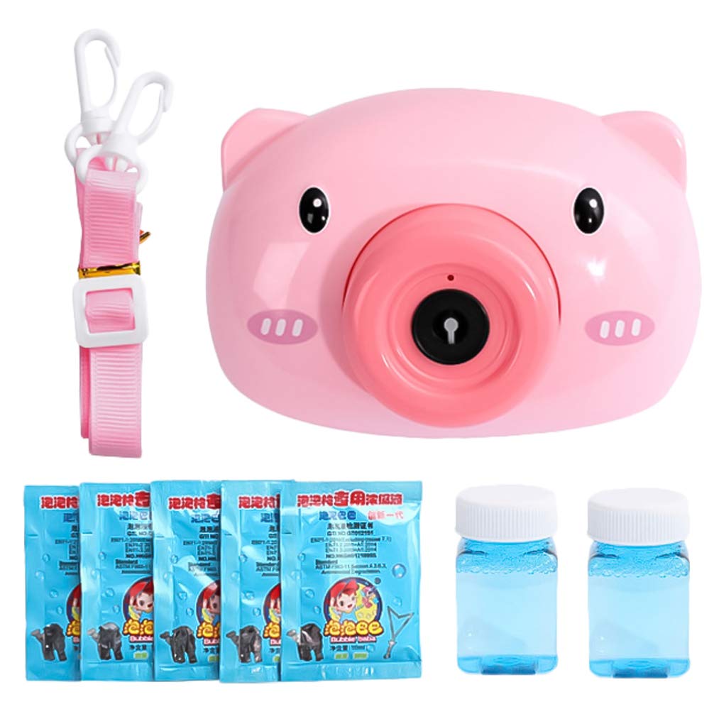 **Amosfun Automatic Bubble Blower Toy for Kids – Cartoon Bubble Maker Machine with Camera, Outdoor Toddler Playsets for Garden, Park & Birthday Parties**