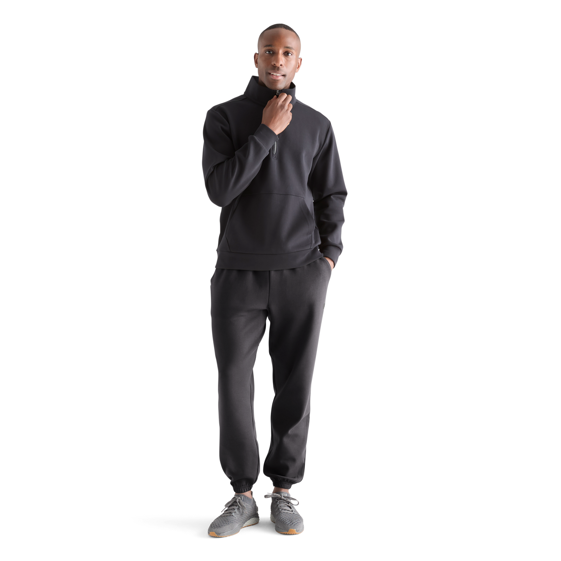Men's Allday Elements 1/4 Zip Pullover - Lightweight Fleece Quarter-Zip Sweatshirt for Outdoor Activities & Casual Wear