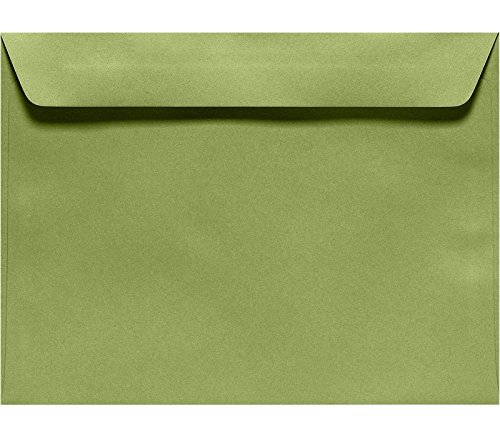 Premium 6x9 Booklet Envelopes in Avocado Green - 70lb Text Weight - Pack of 500 | Perfect for Wedding Invitations, Business Mailers & Greeting Cards