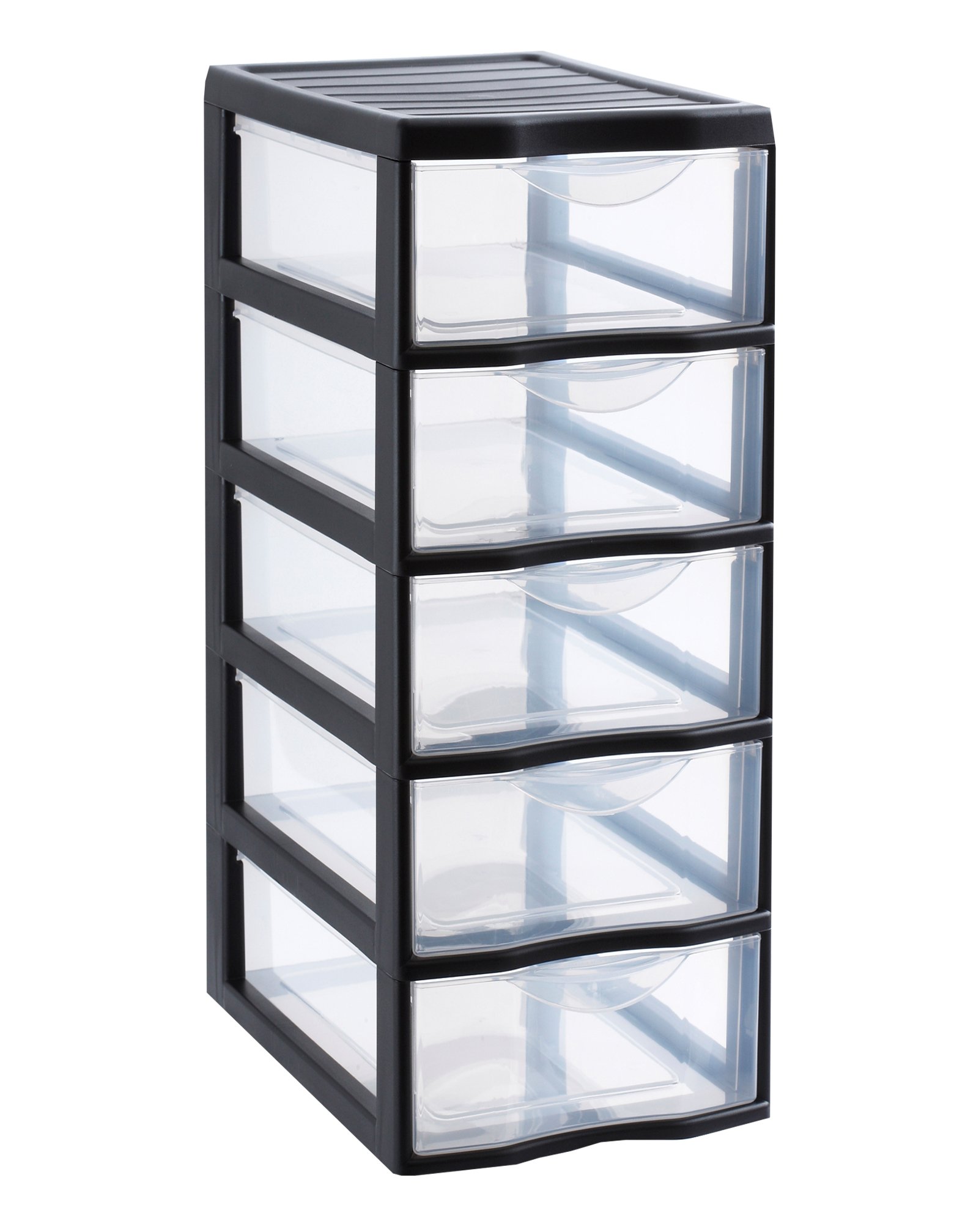 Sundis Orgamix 5-Drawer A4 File Organizer - Black Office Storage Cabinet for Documents, Papers & Stationery - Perfect for Home Office, School or Workplace Organization