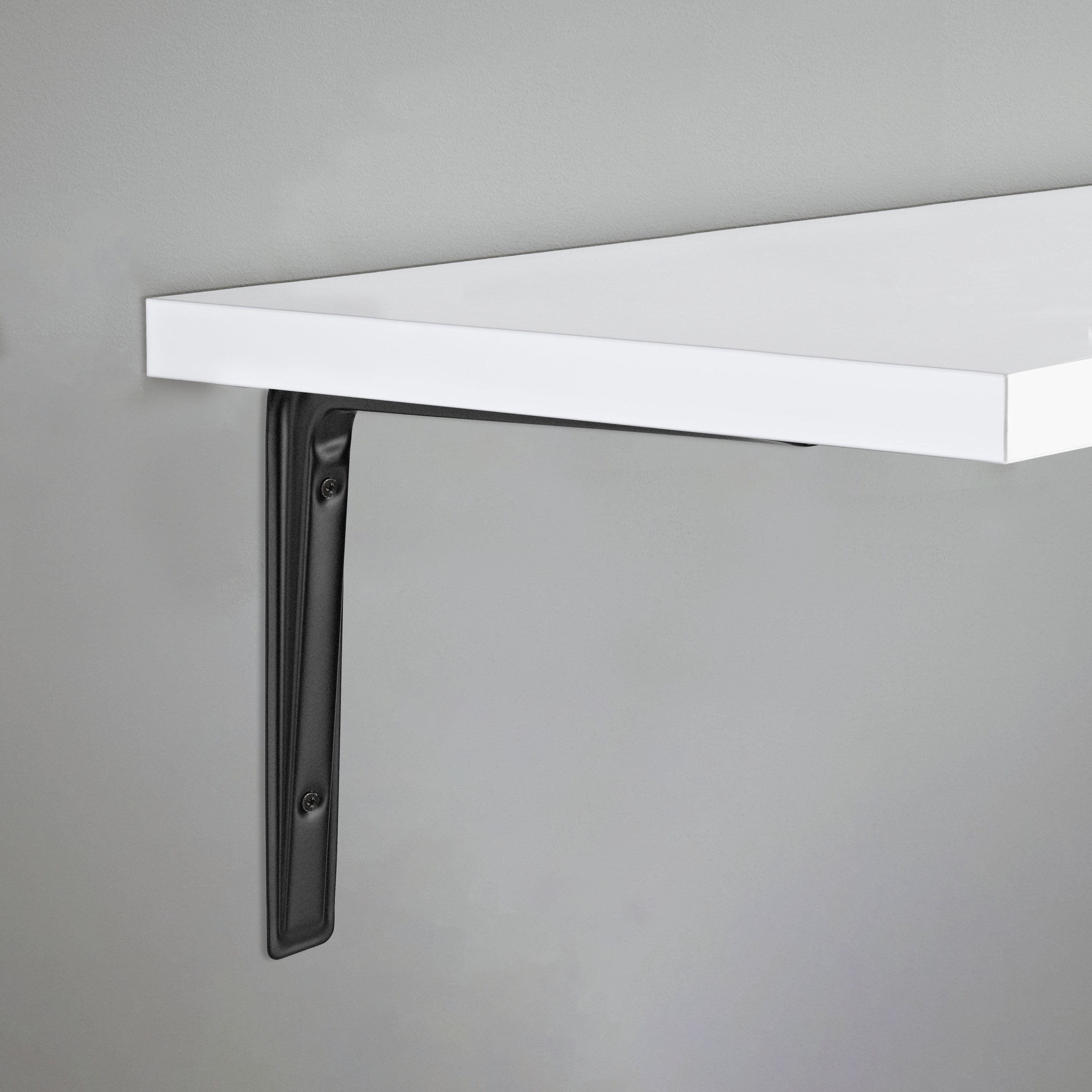 ALTURA Heavy Duty Shelf Bracket - Decorative Metal Brackets for Floating Shelves - Rustic Industrial Style - Perfect for Home Office, Kitchen, Bathroom & Garage Storage Solutions